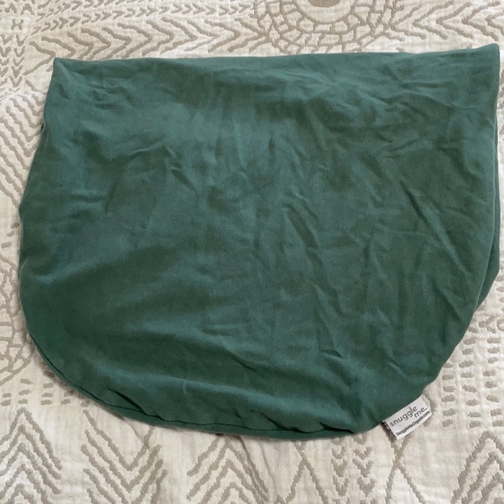 Snuggle Me Organic baby lounger cover Moss Green, good used condition